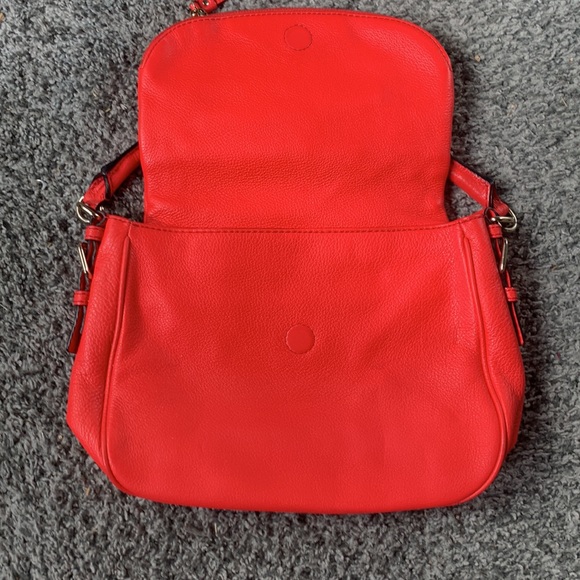 Neon coral orange Kate Spade handbag purse - Picture 3 of 9